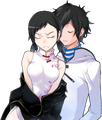Fumi Kanno (Hurt) with the Protagonist