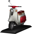 Red Scooter plastic model