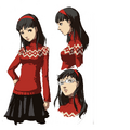 Yukiko's colored concept art