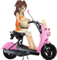 Rise on her scooter