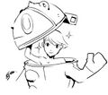 Soejima's human Teddie art from Atlus Net
