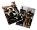 Graphic of photos of Kei Nanjo and Elly from Persona 2: Eternal Punishment (PlayStation Portable)
