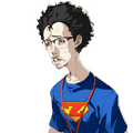 Suspicious Man's pensive portrait