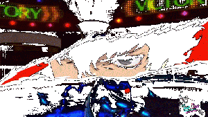 Joker from Persona 5's face flashing across the screen, before he attacks an enemy and lands a Critical Hit