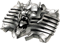 Artwork of Isamu Nitta's belt buckle from Shin Megami Tensei III: Nocturne