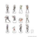 GraffArt acrylic stands of characters celebrating the 25th anniversary, 2022