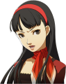 Yukiko's angry winter clothes portrait