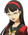 Yukiko's laughing summer uniform glasses portrait