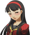 Yukiko's blush winter uniform portrait