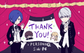 An illustration drawn by Mizunomoto to celebrate the end of serialization.