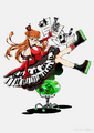Futaba playing the keyboard