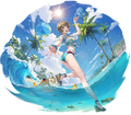Artwork of Tropical Motoha with its background