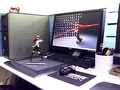 Shigenori Soejima's office workspace in 2007