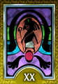 Gold-bordered graphic from Persona 3 Portable