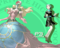 Wallpaper showing Fuuka Yamagishi and her persona, Lucia.