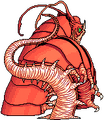 Back sprite of Worm, Kaya-no-Hime and Earth Dragon