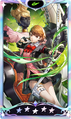 Card graphic of Yukari Takeba with Io from Persona 5: The Phantom X