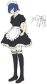 Girly Maid Uniform Concept Artwork for Persona 3: Dancing in Moonlight