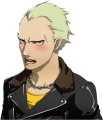 Kanji's angry blush winter clothes portrait