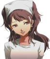 Rise's smiling work uniform portrait