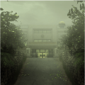 Yasogami High School on a foggy day