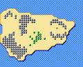 Overworld map in the Game Boy Color version of Last Bible