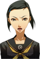 Yumi's angry winter uniform portrait