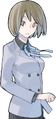 Graphic of Io Nitta in the Tokyo route's ending.