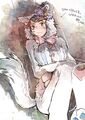 Artwork of Tsubasa Oribe to celebrate her introduction video
