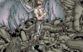 Unused ending graphic depicting Ayato Katsuragi with wings