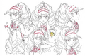 Kanami's facial expression settei