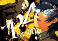 Artwork of Naoto and the Protagonist from Persona 4: Official Design Works.