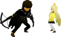 Zen and Rei battle model from Persona Q: Shadow of the Labyrinth