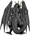Back sprite of Kingu