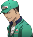 Namatame's smirk delivery uniform portrait