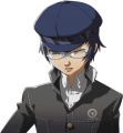 Naoto's wincing winter uniform glasses portrait