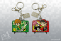 TV Team Keychain: Chie and Yukiko, designed by Kari Fry