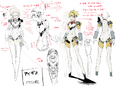 Concept artwork for the figure of Aigis based on her Orgia Mode EX