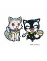 Koromaru and Morgana eating xiaolongbao, artwork made for the concert in Taiwan