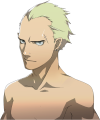 Kanji's neutral shirtless portrait