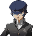 Naoto's shocked winter uniform glasses portrait