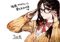 Artwork of Tsubasa Oribe for the launch of the game's staff blog