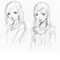 Yukiko's b&w concept art