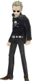 Kanji's winter uniform w/glasses