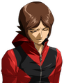 Sad with eyes closed portrait from the PlayStation Portable version of Persona 2: Eternal Punishment