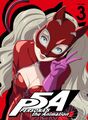 Ann in her Panther uniform on the volume 3 home media slip cover of Persona 5 The Animation