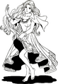 Artwork of Freya from the artbook