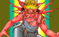 Unused ending graphic depicting Ayato Katsuragi with a red skin color and as a demon