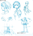 Final draft artwork of Aigis' design for Persona 3