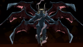 Lucifer towering over the Demi-fiend in Shin Megami Tensei III: Nocturne HD Remaster